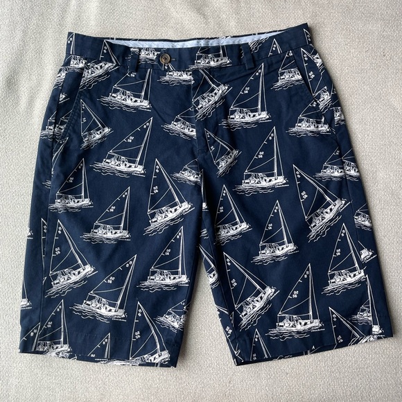 Brooks Brothers Blue Sailboat Bermuda Shorts | Men’s Size 32 - Picture 1 of 8